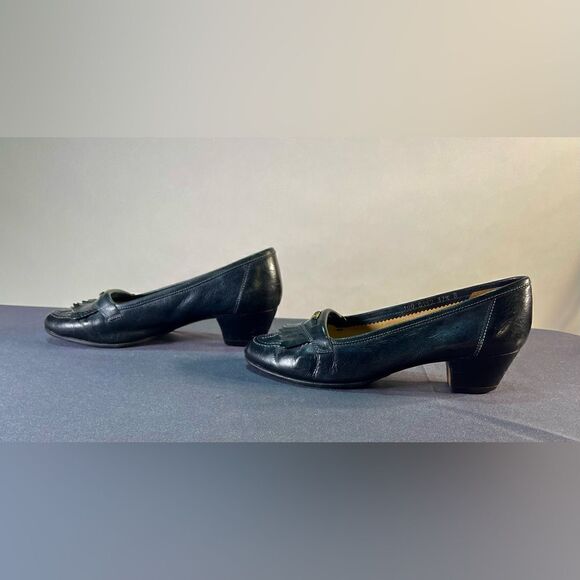 GUCCI - Vintage Blue Leather Heels - Picture 4 of 9